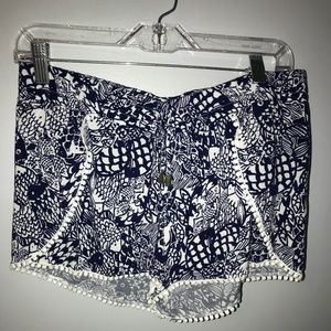 Blue and White Lilly Pulitzer Shorts